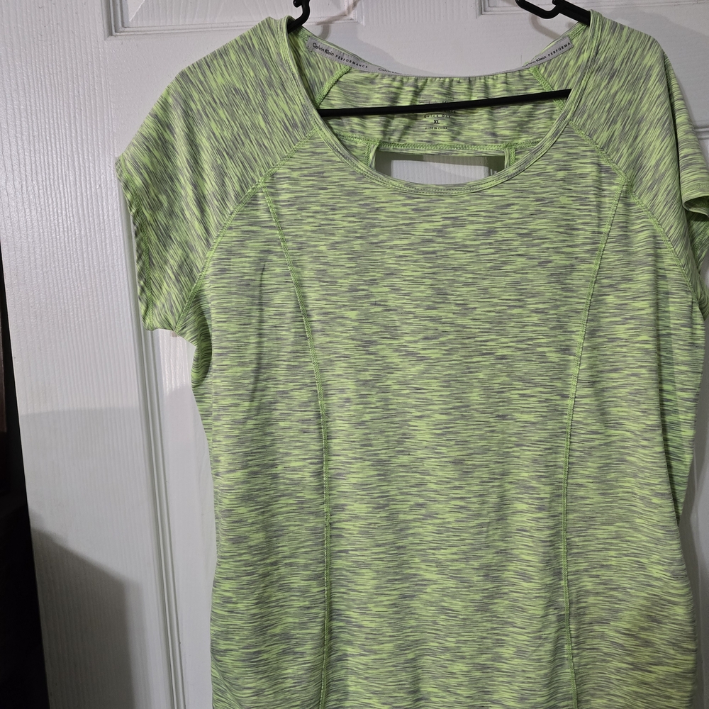 Clavin Klein Women's Green Athletic Top Sz Xl
